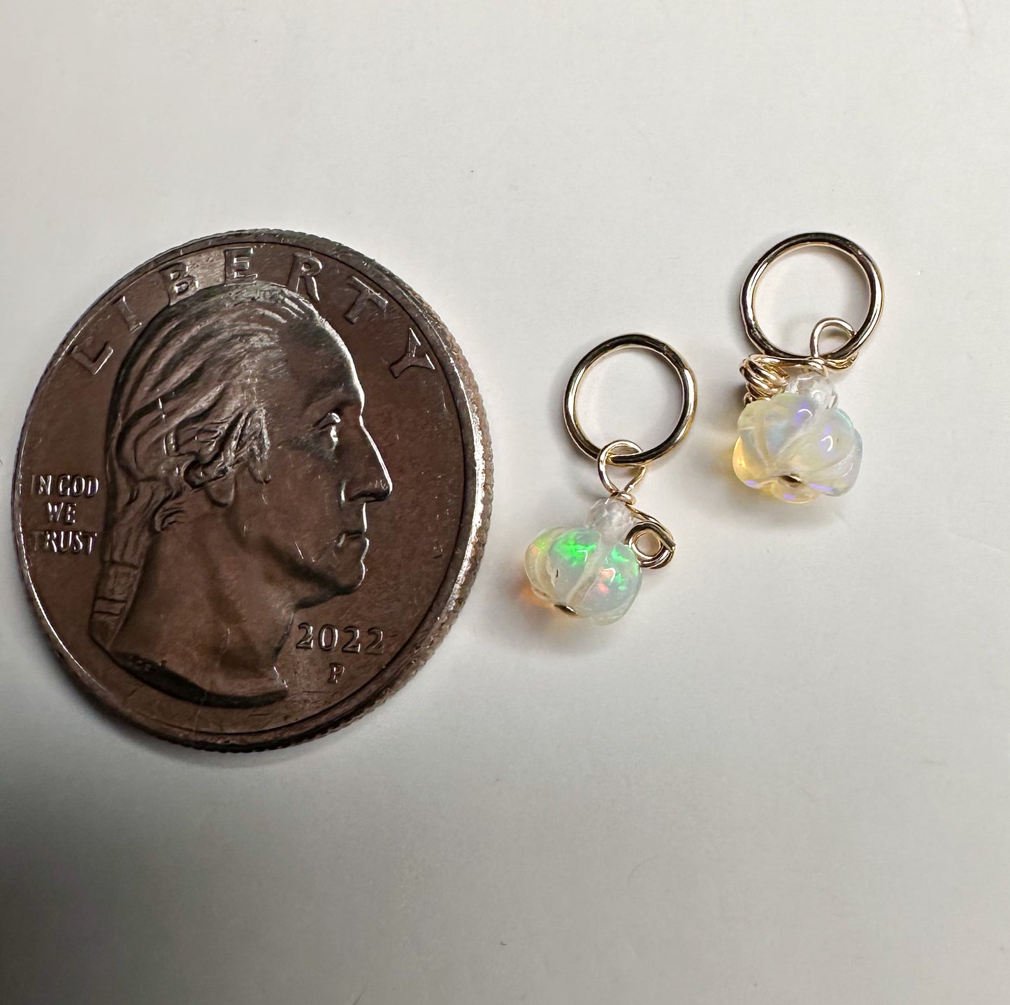 Ittier bittier opal pumpkin charms