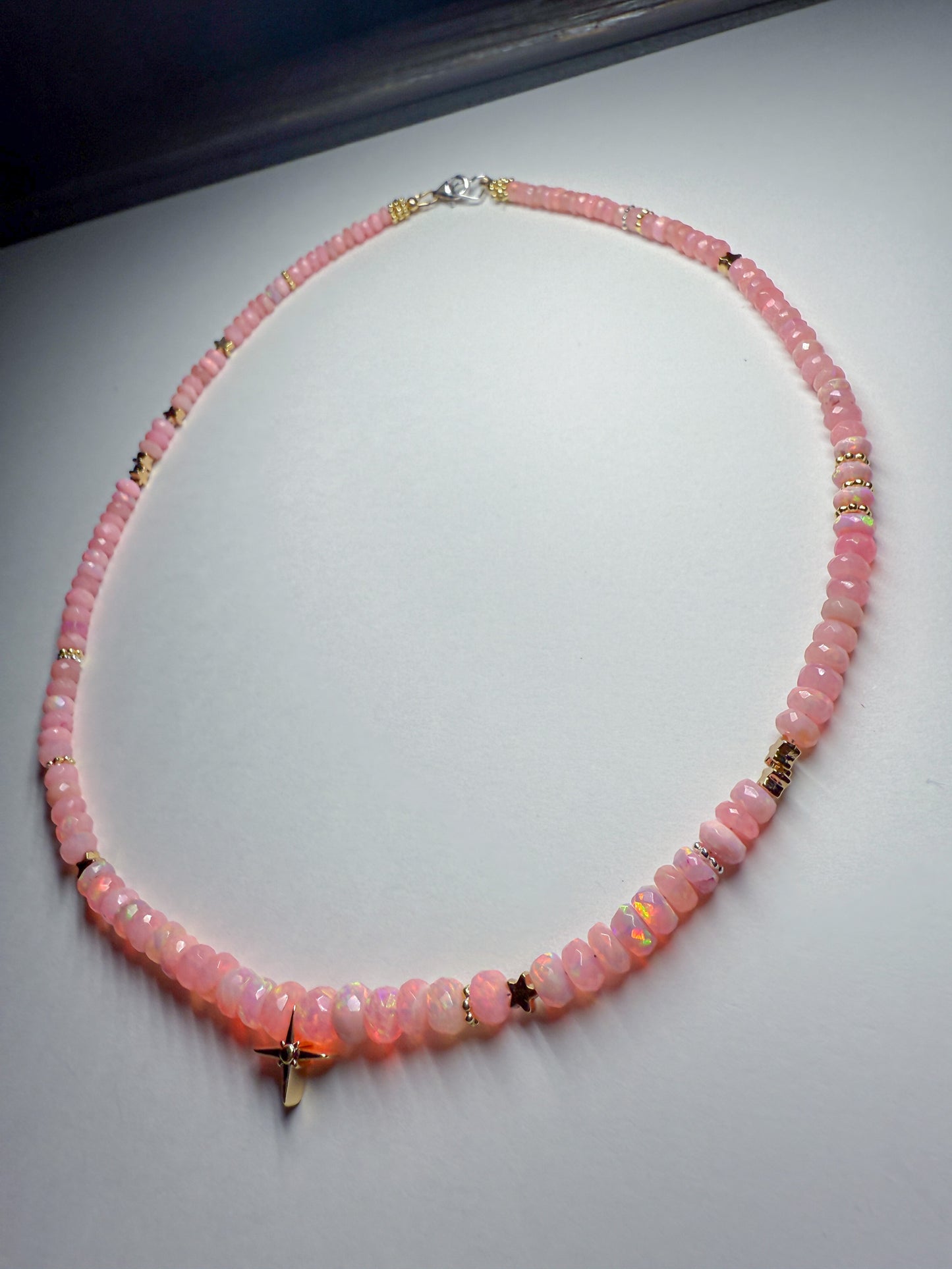 Twinkle Necklace-baby pink