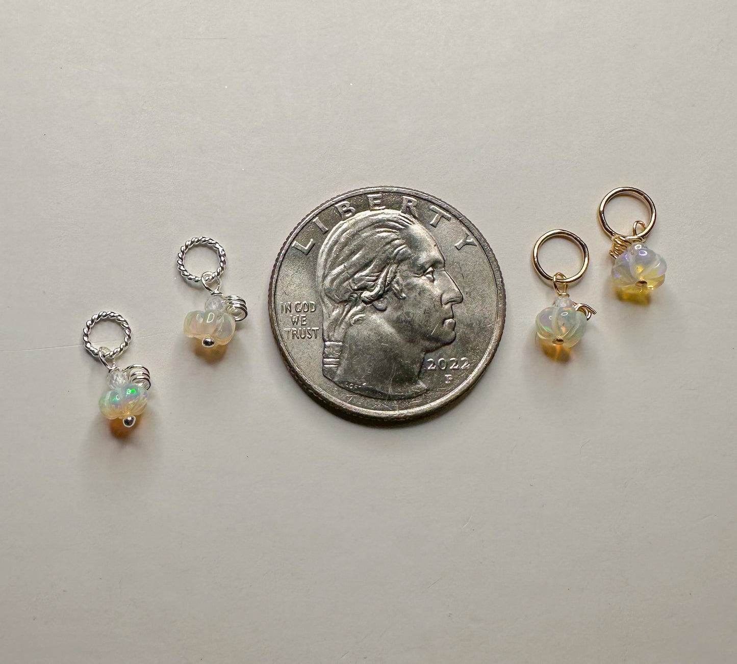 Ittier bittier opal pumpkin charms