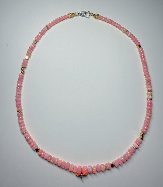 Twinkle Necklace-baby pink