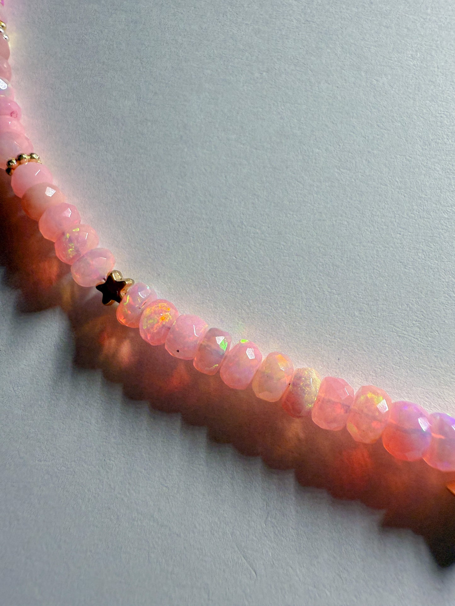 Twinkle Necklace-baby pink