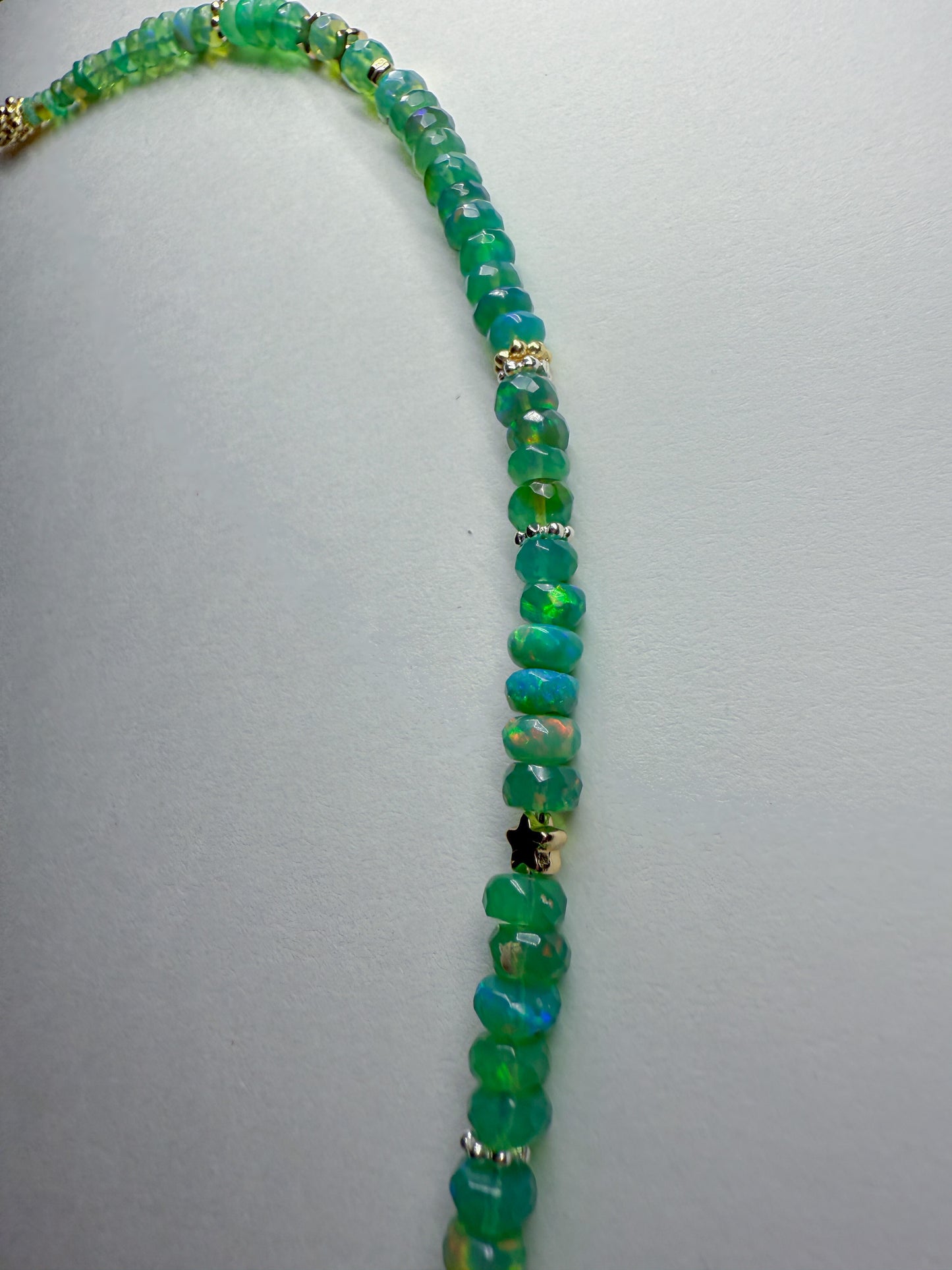 Twinkle necklace-emerald green