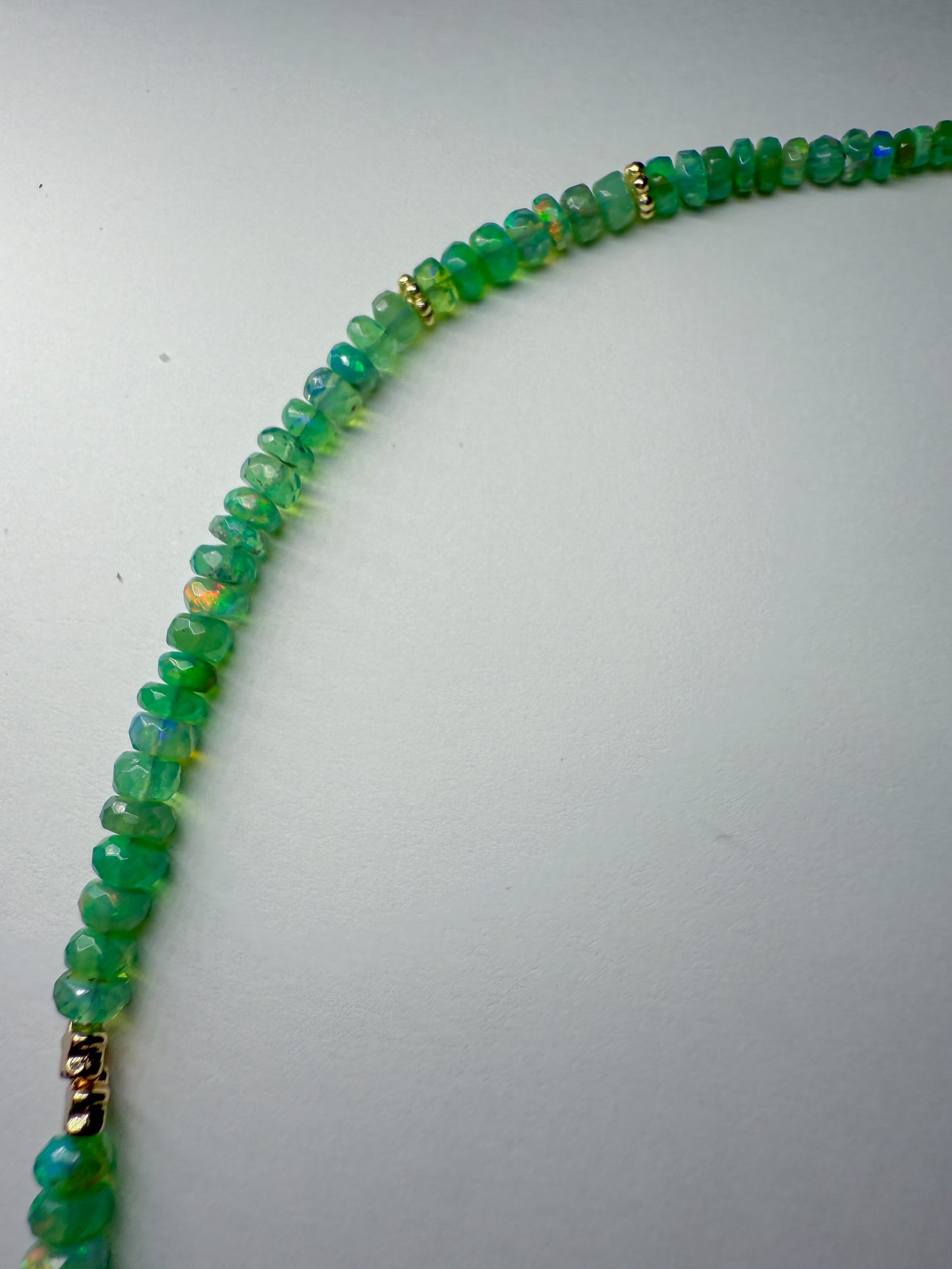 Twinkle necklace-emerald green