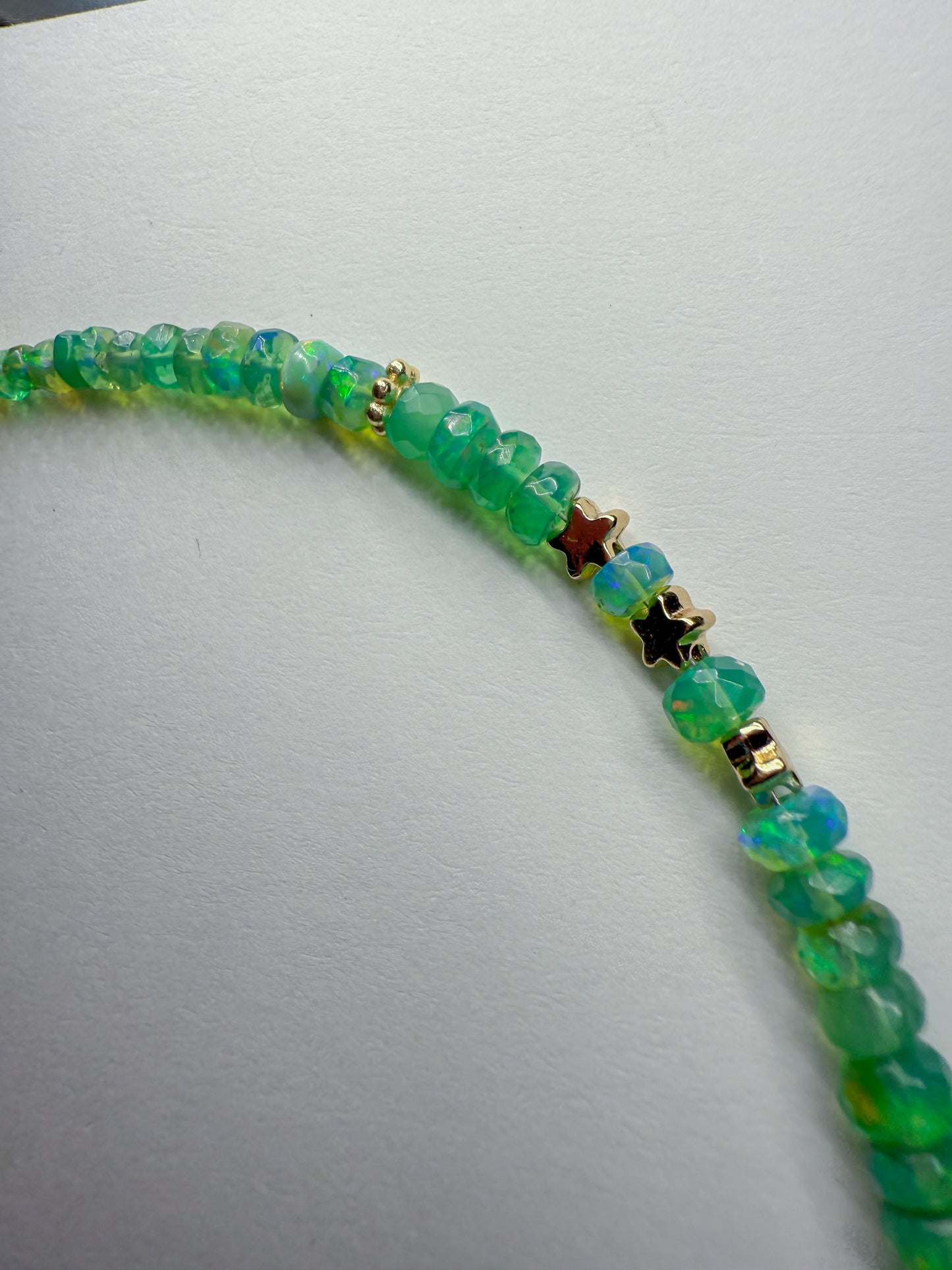 Twinkle necklace-emerald green