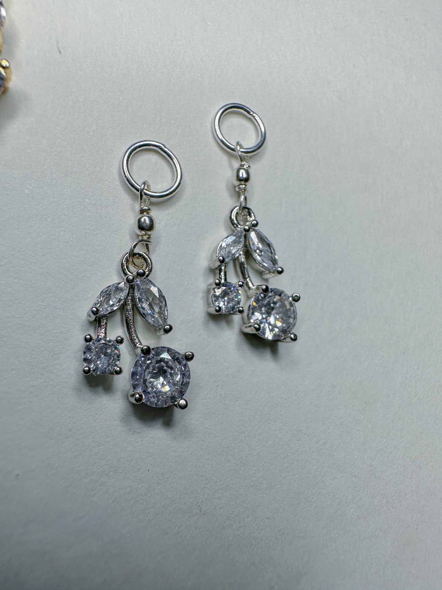 Crystal cherry charms