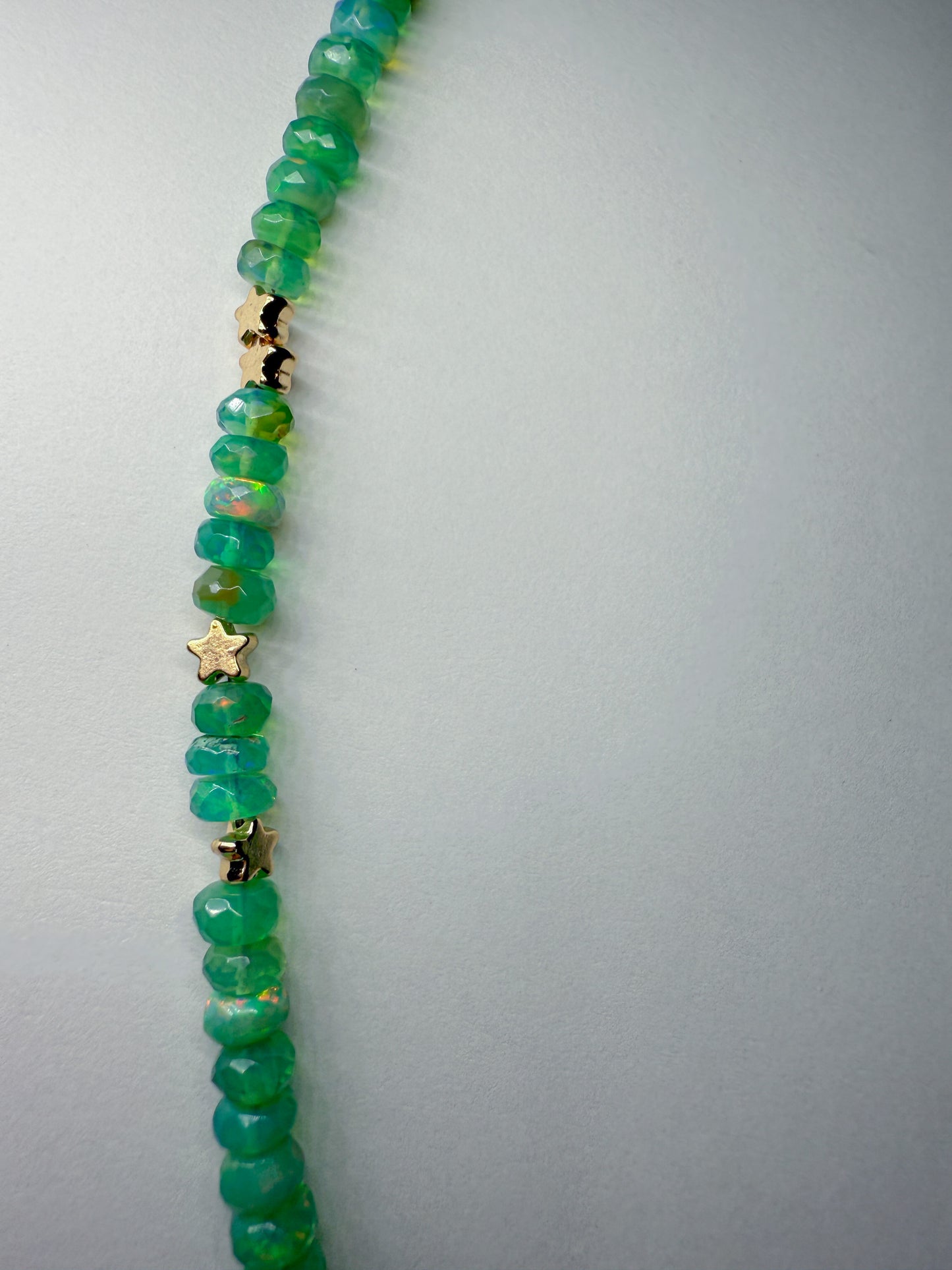 Twinkle necklace-emerald green