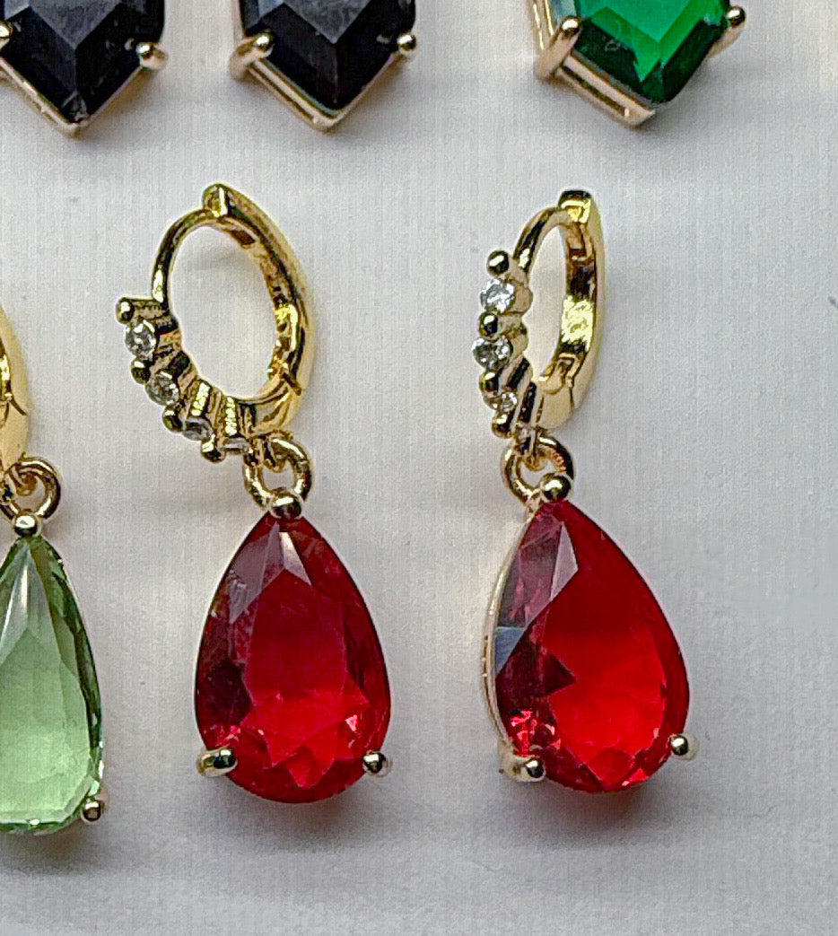 Glass everyday dangles