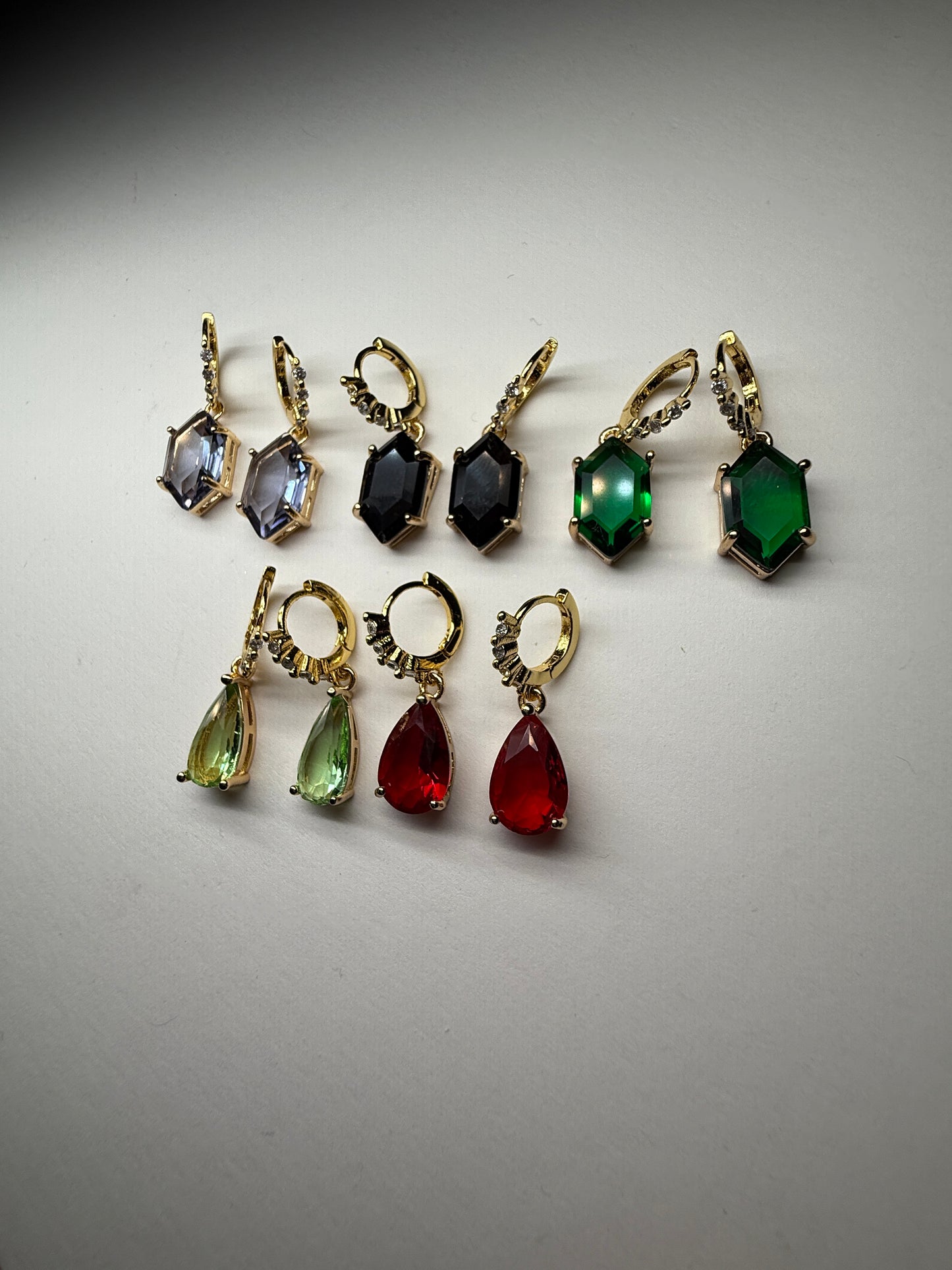 Glass everyday dangles