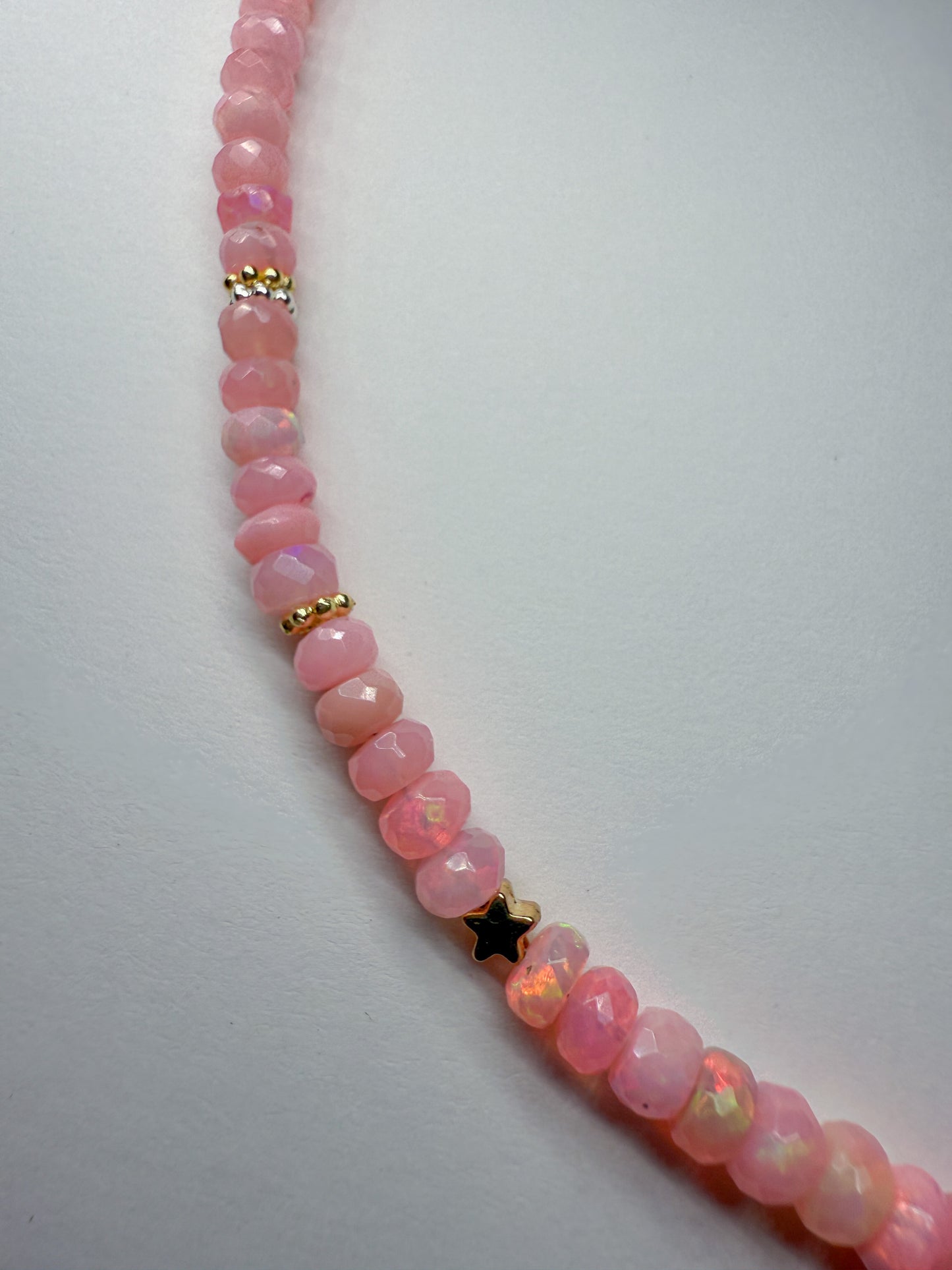 Twinkle Necklace-baby pink