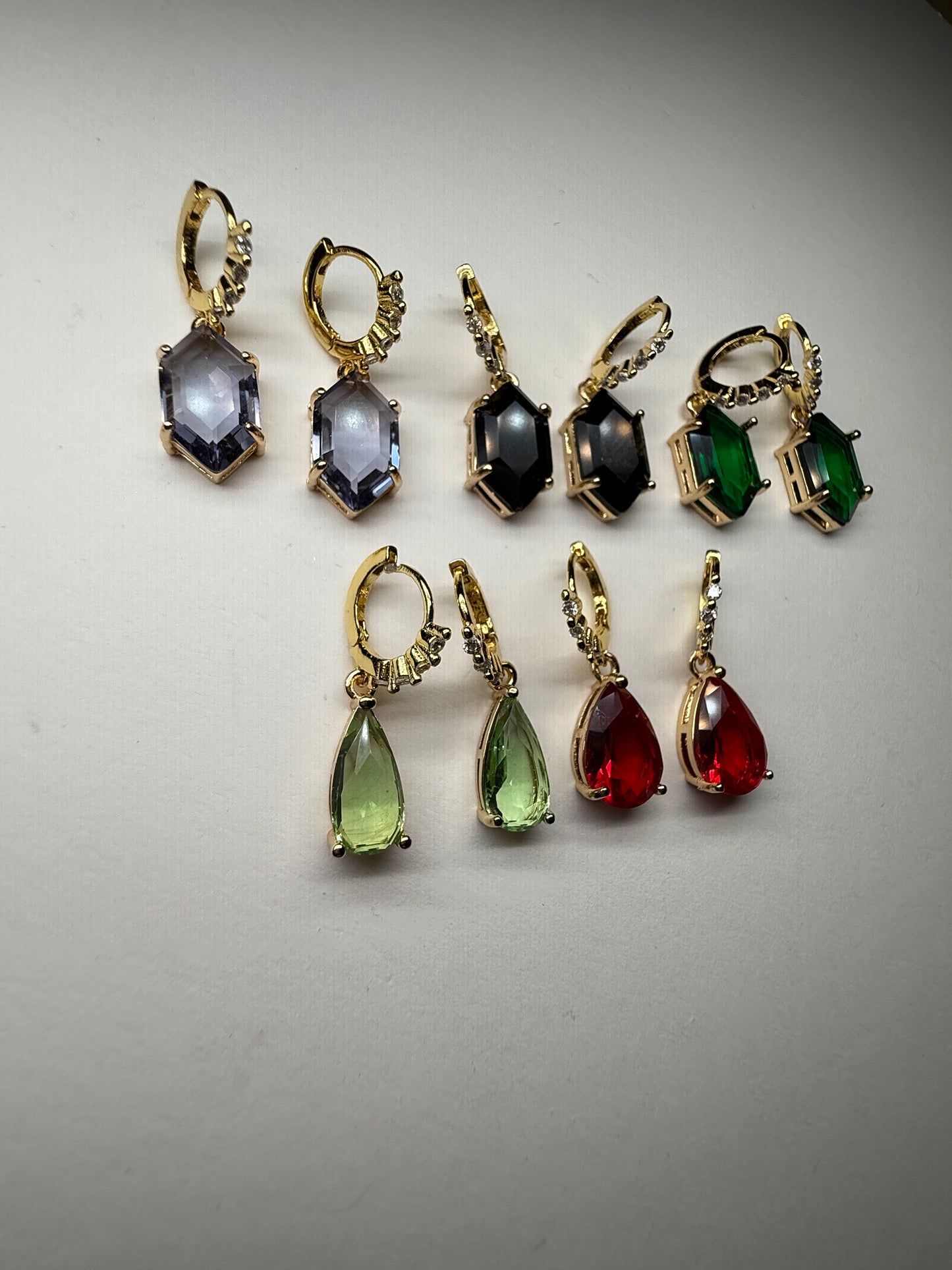 Glass everyday dangles