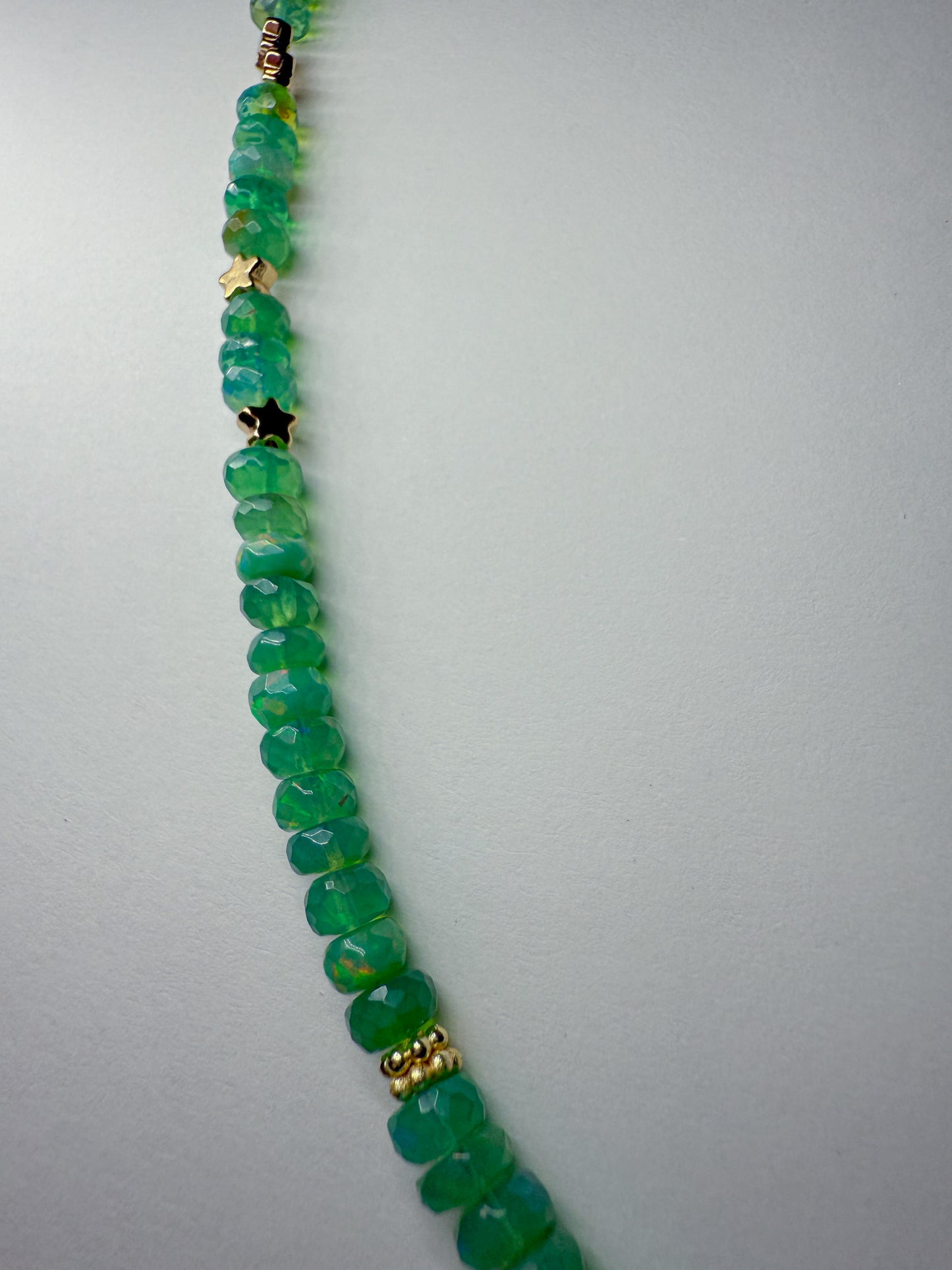 Twinkle necklace-emerald green