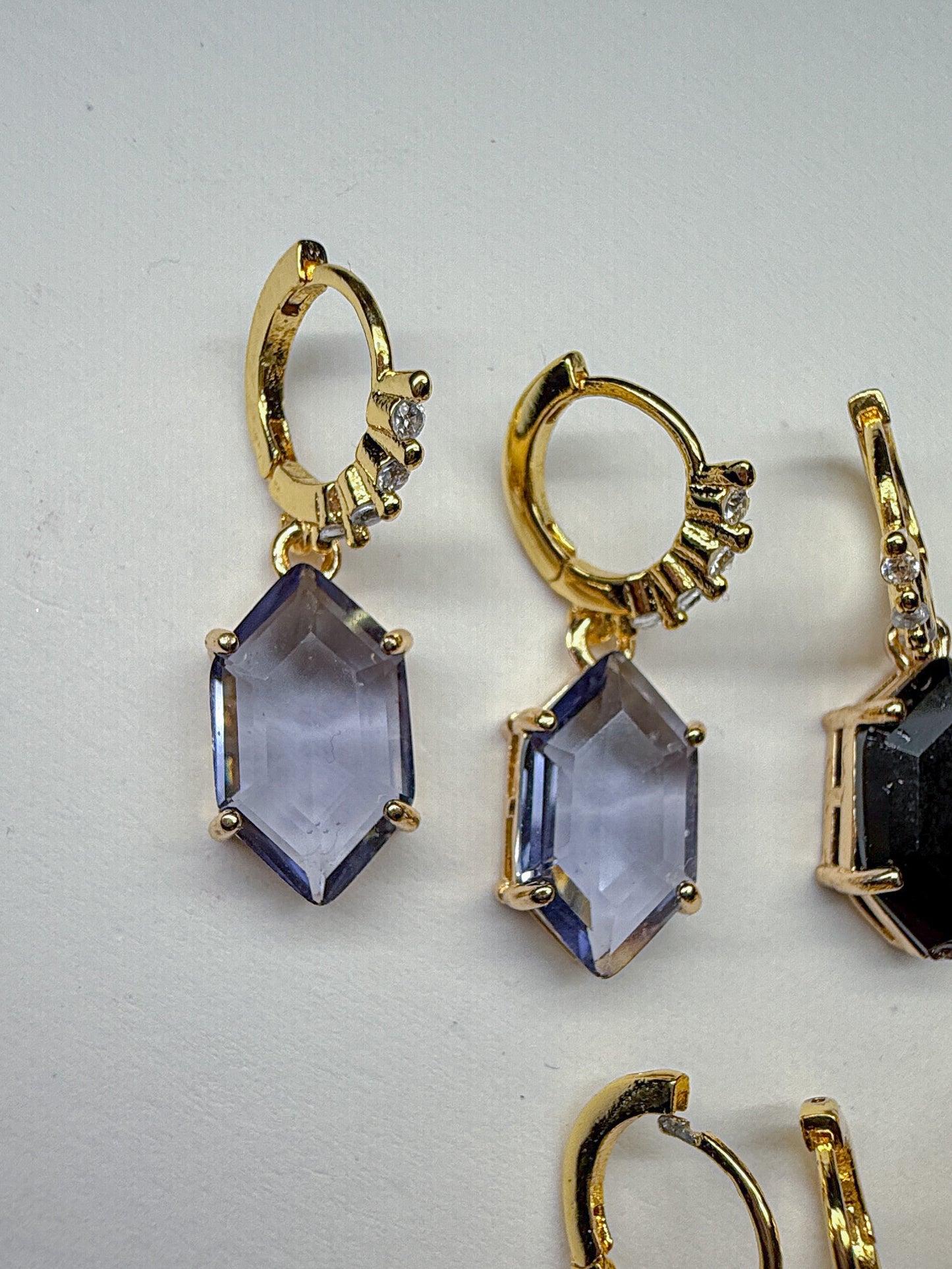 Glass everyday dangles