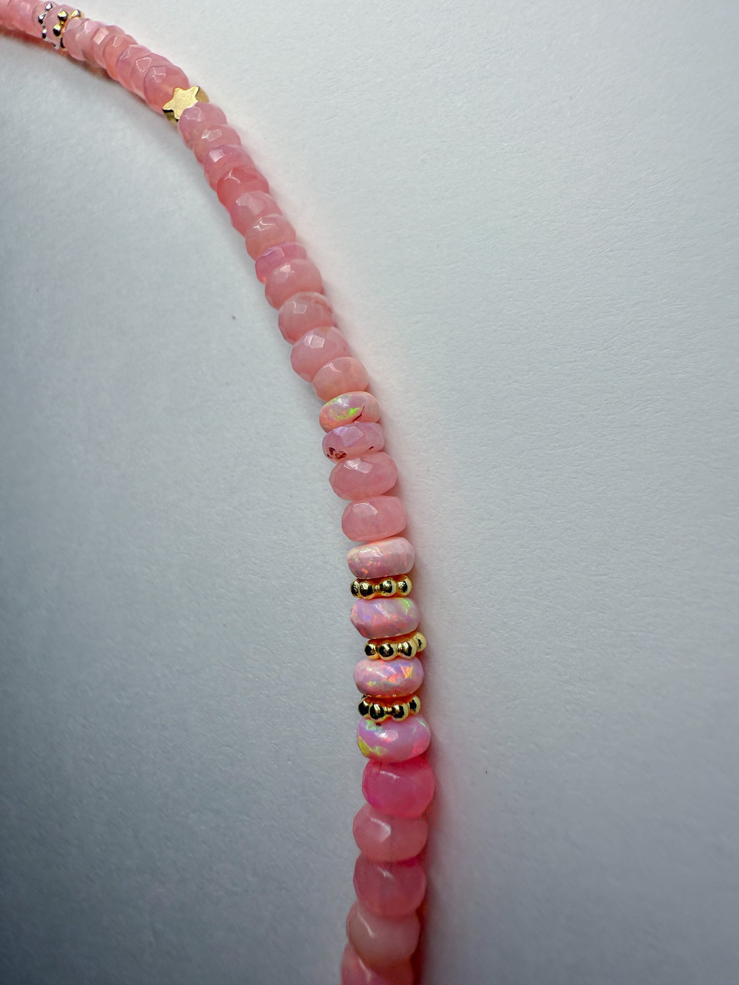 Twinkle Necklace-baby pink