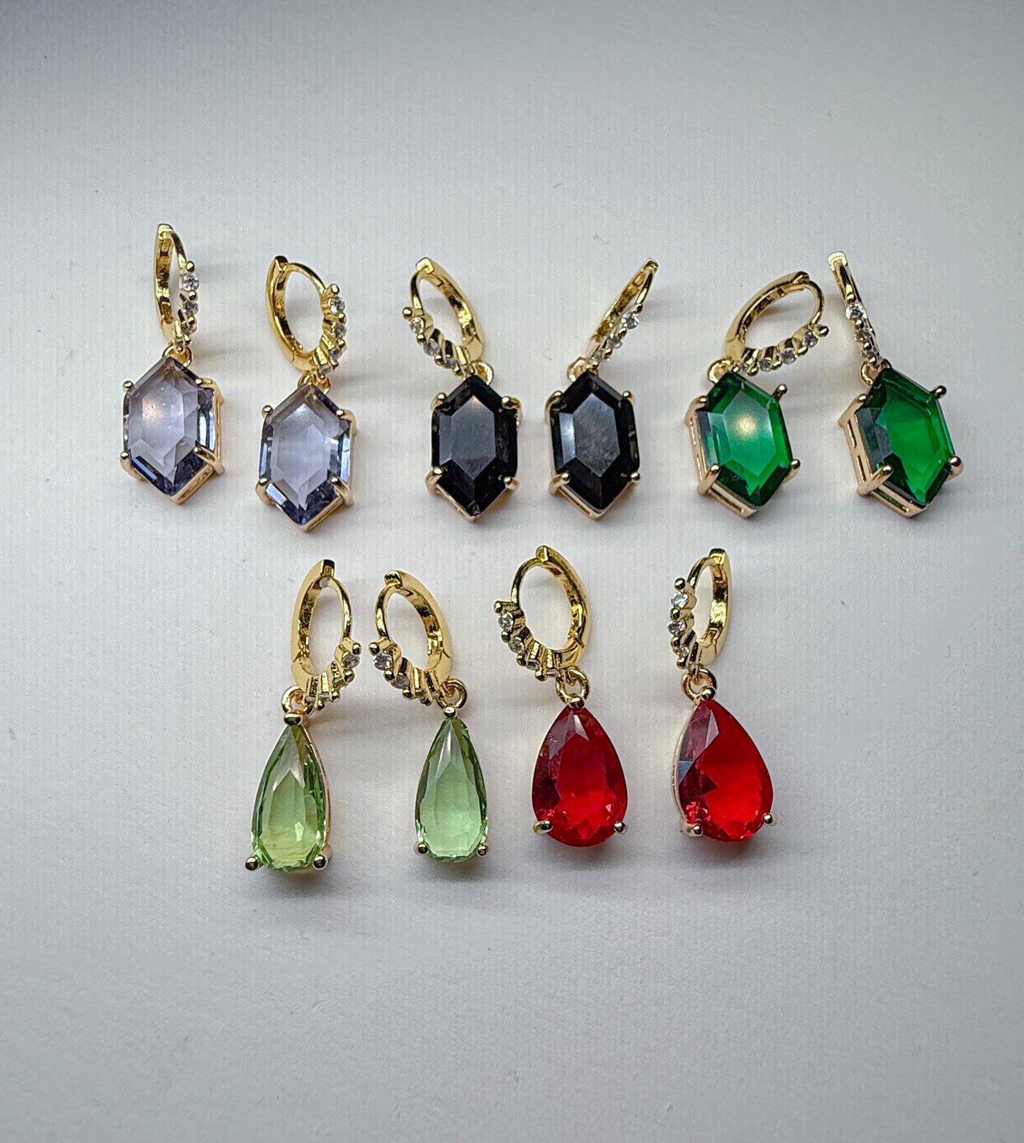 Glass everyday dangles