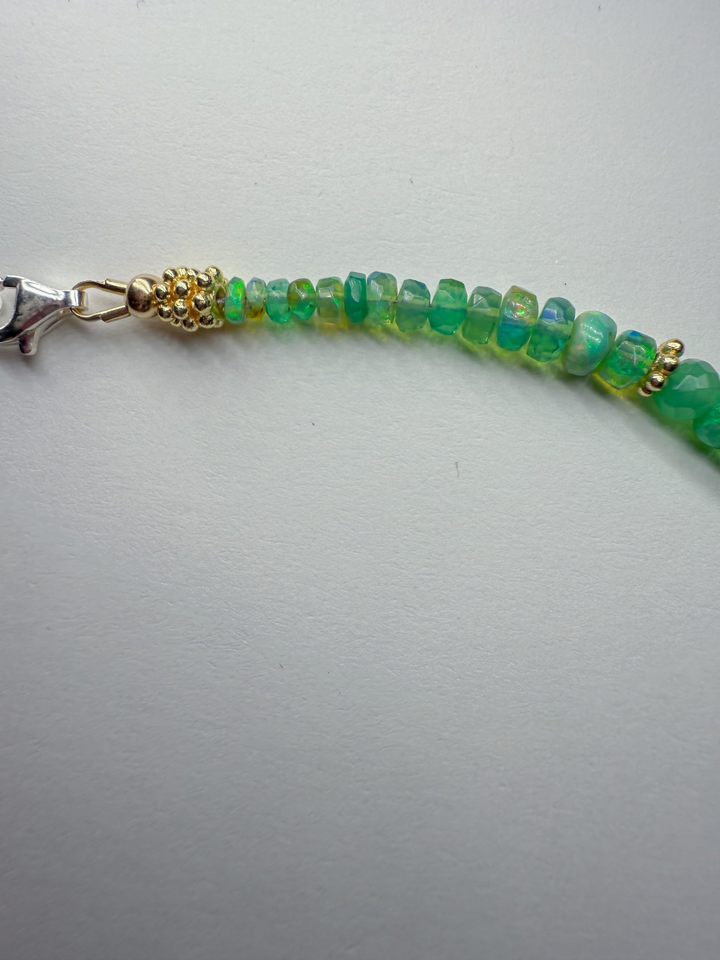 Twinkle necklace-emerald green